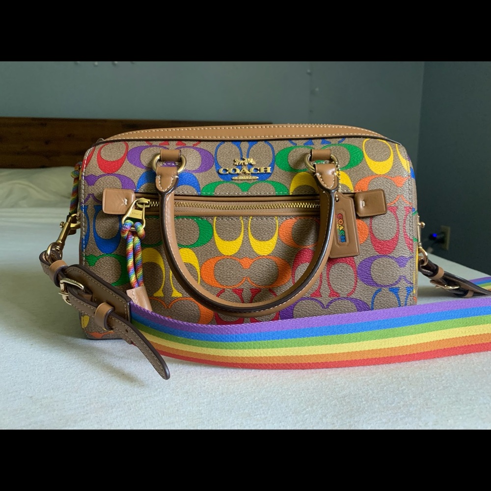 Coach Pride Rowan Satchel Rainbow Limited Edition